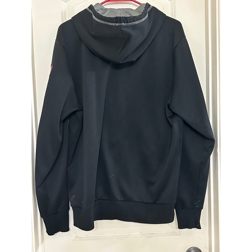 Puma Full‎ Zip Hoodie Jacket Mens Activewear Athletic Black Logo - Picture 5 of 8